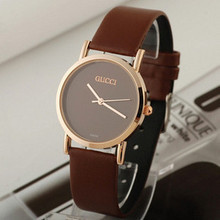 Descuento Gucci Relojes Gucci promocional clásico de cuero marrón cinturón ninguna mesa de negocios tabla de escala