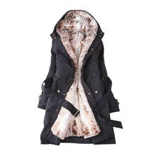 2012新款冬装<span class=H>加厚</span>棉衣 女韩版中<span class=H>长款</span>棉服毛毛胆棉袄女装 外套S1