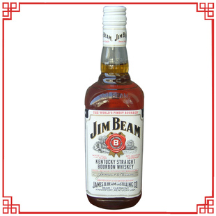  〖洋酒〗 美国 白占边波本威士忌 JIM BEAM （塑料盖）750毫升
