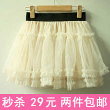 亏本 2012秋冬装 纱裙 蕾丝短裙 半身裙 蓬蓬裙 打底裙蛋糕裙子女