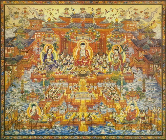major Buddhism stitch Fine drawing,Total picture refinement! ---- West Paradise 2in the Home Fabric , Stitch & Tools Accessories , Cross Stitch Kit category - from Buy2taobao.com to provide professional Taobao agent buy service