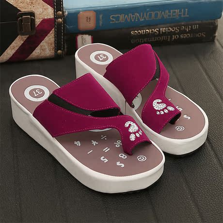 夏季平底拼色拖鞋套趾凉拖平跟人字孕妇凉拖鞋