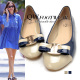  navy\'s popularity wind F home design metal decorate bowknot spell color round head shallow mouth a single shoes