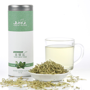  山野农夫花草茶 特级金银花茶 封丘野生金银花 30g罐装 正品包邮