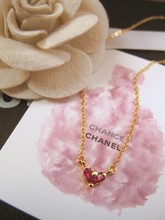 Tiffany rosa Corazón de Cristal Tecla / corto modelos femeninos Collar / Collar / compra de la cadena de clavícula