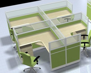 长沙办公家具隔断屏风玻璃间隔桌格子组合电脑