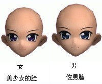 【AU劲舞团】美少女的脸/俊男脸 脸型 1个月拍一件/永久拍三件