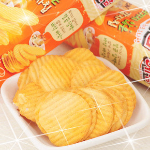  韩国进口零食食品好丽友奶酪薯片 非油炸不上火 儿童适合吃的