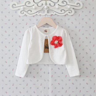 春夏新款<em>儿童</em>韩版<em>莫代尔</em>长袖<em>开衫</em>披风女童披肩