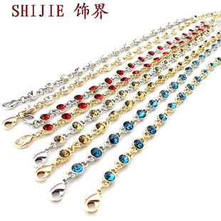  外贸饰品玫瑰金新款多色脚链女韩国首饰时尚潮流脚饰夸张打折促销