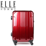 elle luggage red