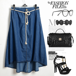 大腿比较胖,臀部下垂穿什么样的牛仔裙好看点