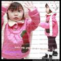 B2W2韩版 OMOROI粉色棉服裤子二件套 厚实 全网最低