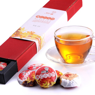  书呆子 滇红茶 精品小玉饼 滇红小玉饼 7粒 盒装 时尚便捷