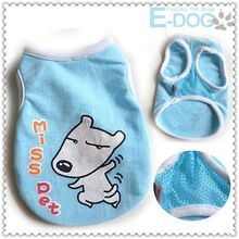 【E-DOG】惊爆特价！MISSPET狗印花背心宠物服饰蓝色春夏狗衣服
