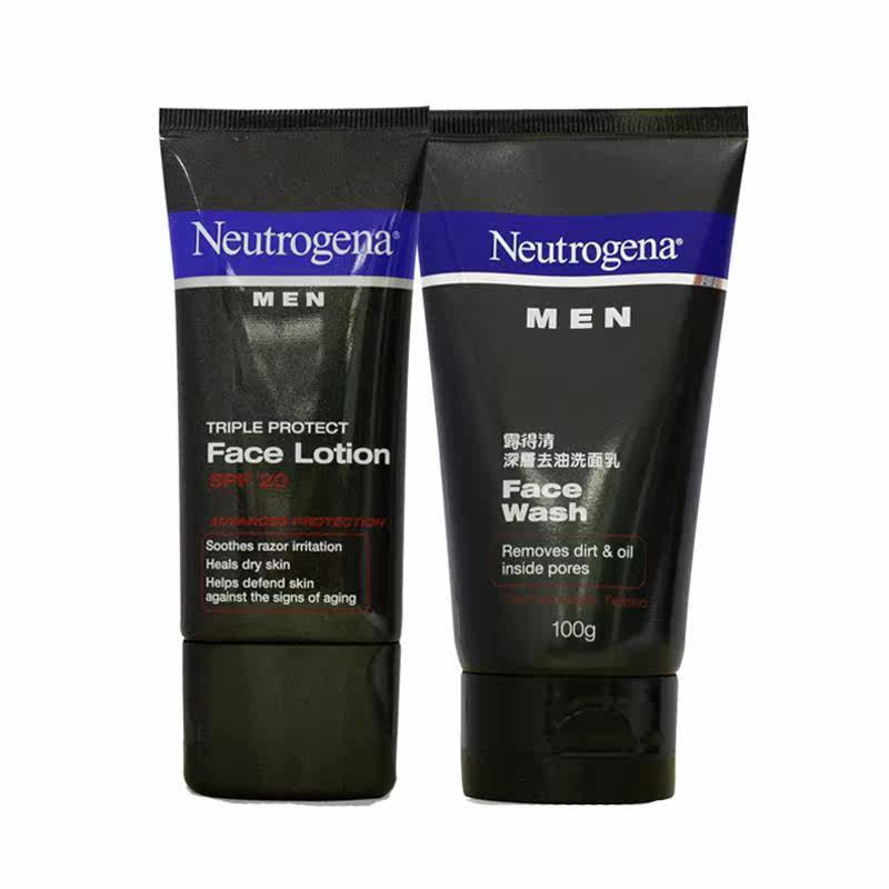 手慢无:Neutrogena 露得清 男士多效保湿乳液+深层去油洗面乳