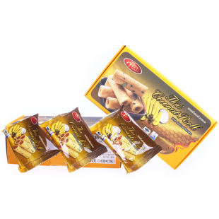  包邮196g泰国进口零食品 苏提拉椰奶蛋卷 香蕉味/原味饼干 小吃