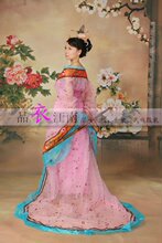 粉色长托/宽袖华丽古装汉服/美公主/贵妃装/古装写真/GZ028演出服
