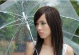 A4560透明雨伞 晴雨伞美女伞长柄伞透明伞跳舞伞遮阳伞230克
