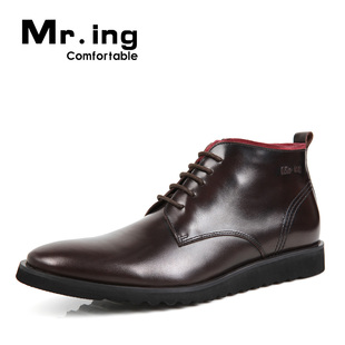 Mr.ing ultra light rubber end of imported leather suits business and leisure pointed shoes for men F1173