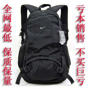 亏本销售*买1送3 正品NIKE耐克09款双肩包<span class=H>运动包</span>背包有鞋袋  黑