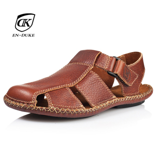  coin men's shoes fashion Sandals leather genuine Beach Rome summer in Europe and cool leather sandals