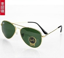 Italia gafas de sol RAYBAN RB 3025 gafas de sol de oro de color verde oscuro