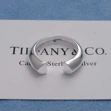[Recomendado] TIFFANY Tiffany parejas corazón anillo de media-R109 solo anillo de accesorios de moda femenina