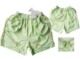 外贸童装浅绿色花边女童纯棉短裤