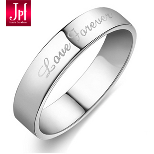  JPF 简约大气 925纯银戒指女 男士饰品 食指 可刻字