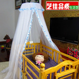 【升级版】宫廷式婴儿蚊帐 婴儿床儿童床蚊帐 落地开门式 带支架