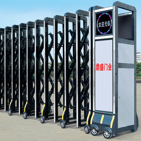 安阳电动伸缩门 建星无轨轨道大门 工业小区折