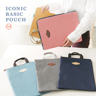  韩国正品iconic文件夹 A4文件包袋 IPAD平板电脑包 手拎包 收纳包
