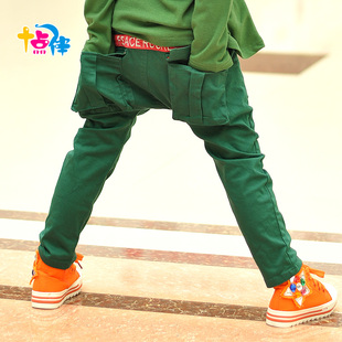  已质检 春秋款秋装韩版童装裤子女童长裤儿童工装大屁屁pp裤
