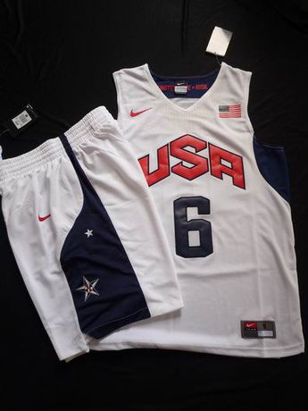 NBA2012奥运会 美国队詹姆斯6号篮球服套装