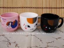 夏目友人帐 外贸 陶瓷杯：猫咪先生 咖啡杯  奶杯 瓷杯子