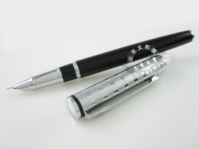 HERO英雄笔7002黑色漆杆高级依金笔\/钢笔\/英