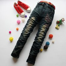 童装 儿童<em>牛仔马裤</em> 七分裤 中裤 <em>女 大童</em> 软薄 松