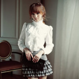 2011 春装新品 女装 韩版 职业装 长袖白色衬衫