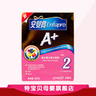  MANJOHNSON美赞臣安婴宝婴儿奶粉2段二段400g罐装 6-12个月