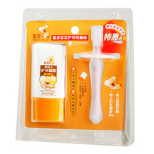 喜多专柜 护牙凝胶牙膏+乳牙刷 专柜正品 H141509 特惠装