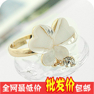  Z866 韩国小饰品批发 韩版饰品批发 韩版水晶蝴蝶镶钻戒指 指环