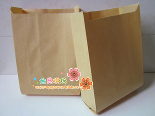 一次性空白牛皮纸袋 食品袋 包装袋 炸鸡袋 12