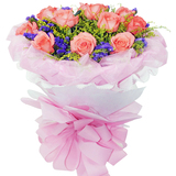 中礼鲜花速递深圳粉玫瑰花北京生日鲜花上海花店杭州鲜花速递全国