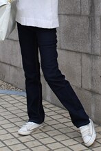 韩版修身超显瘦小直筒女款加大码牛仔裤靴裤长裤 中腰弹力 1881