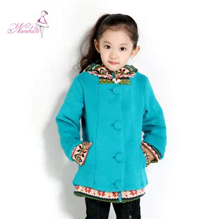  娜伲熊童装秋装儿童加绒大卫衣外套韩版女童长款卫衣20911