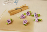 10月新-手工DIY配件.<span class=H>服饰配件</span>.(小碎花朵) .紫-   1元/10颗