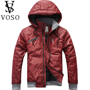  【I清仓特价】VOSO/沃索冬装新款男士宽松休闲保暖加厚棉衣外套衫