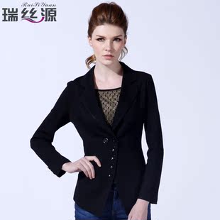  瑞丝源品牌女装秋装新款韩版OL百搭修身简约大码西装外套A229