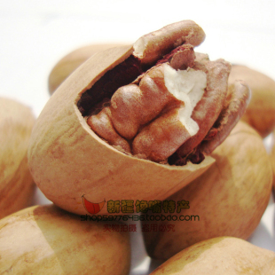  美国山核桃五香奶油长寿果手剥碧根果零食坚果炒货250g 2斤包邮